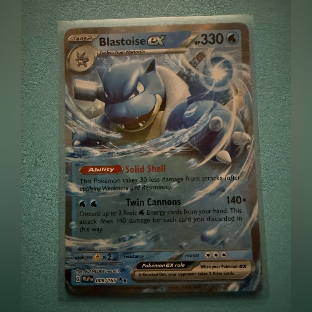 Blastoise ex 009/165 Double Rare - Picture 2 of 8